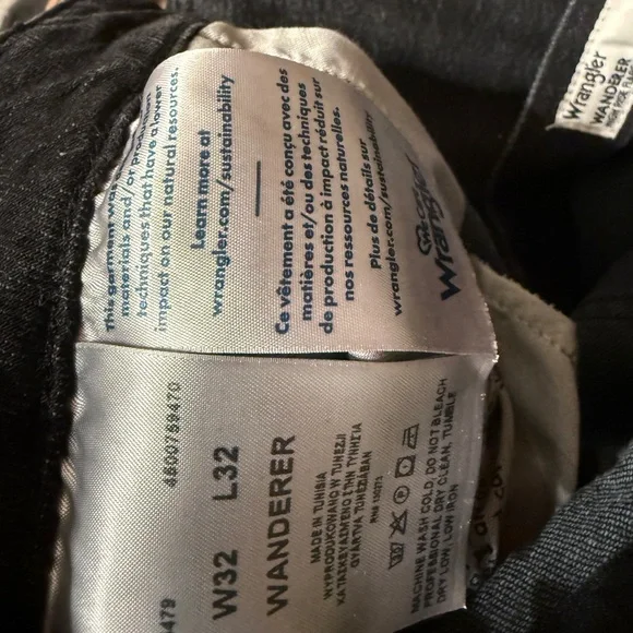 Wrangler Dark Gray Flare Jeans 32 - Picture 6 of 7